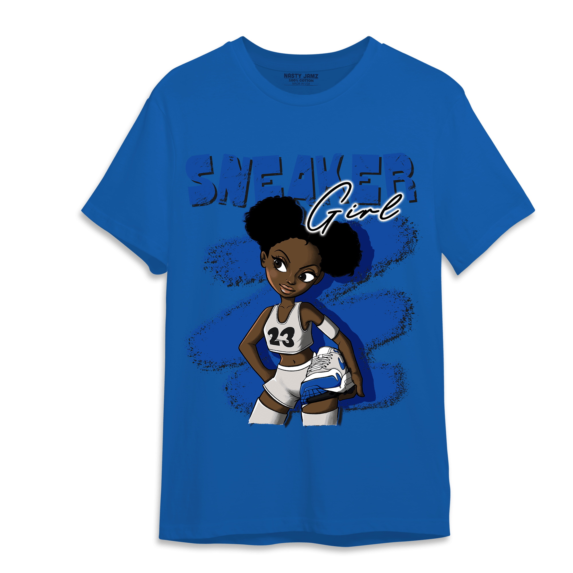 Air Max 1 86 Royal T Shirt Match Black Sneaker Girl - NastyJamz