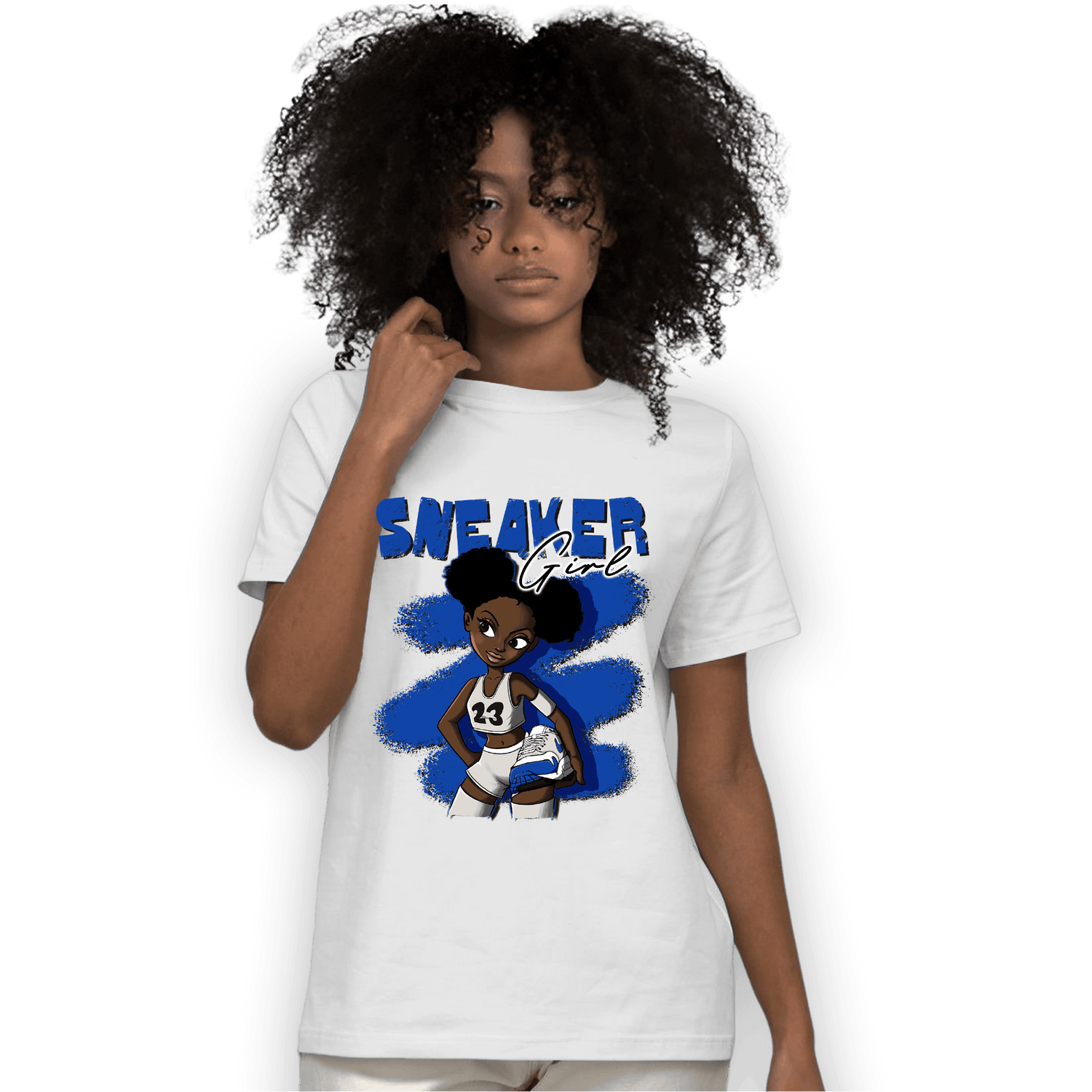 Air Max 1 86 Royal T Shirt Match Black Sneaker Girl - NastyJamz