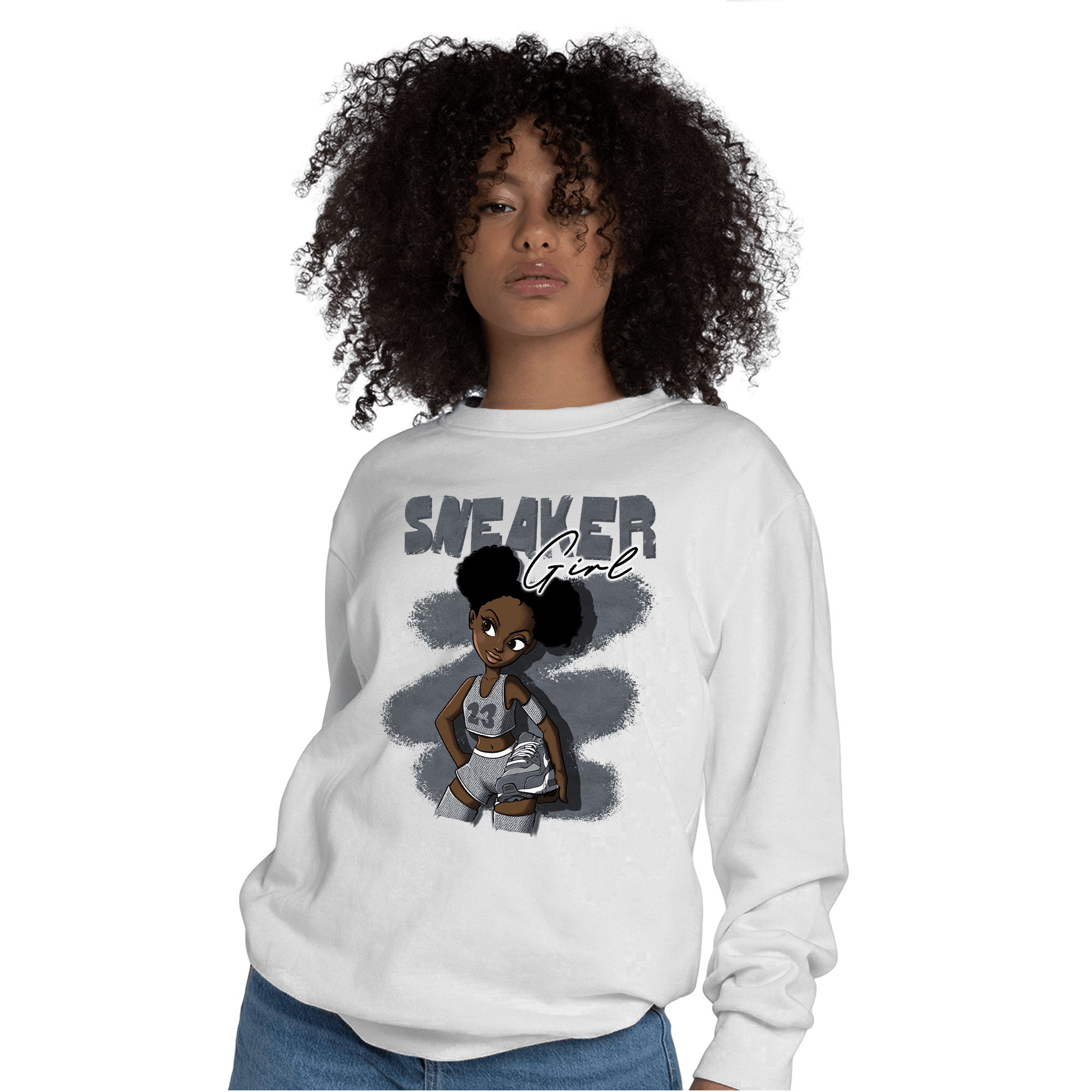 Air Max 90 Iron Grey Sweatshirt Match Black Sneaker Girl - NastyJamz