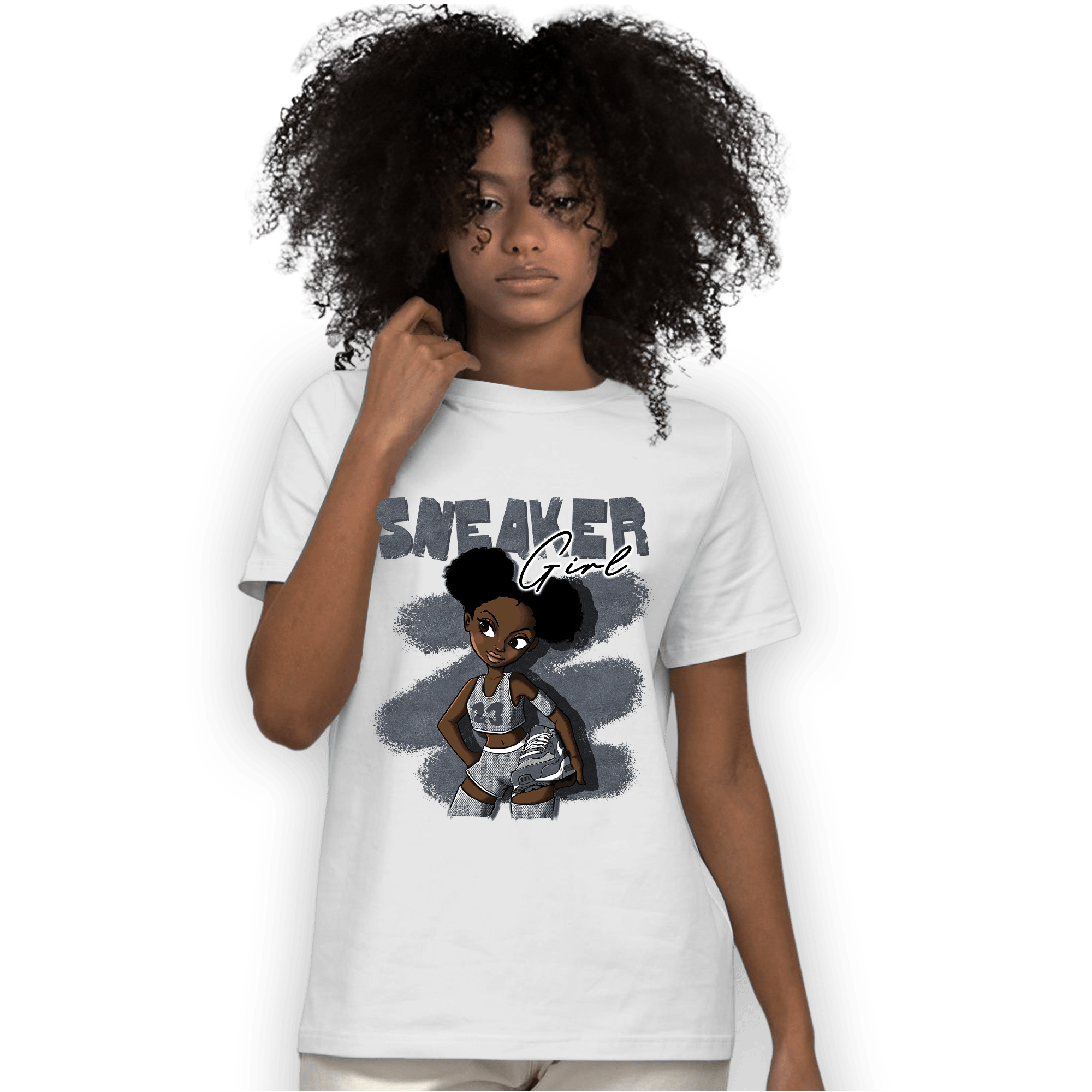 Air Max 90 Iron Grey T Shirt Match Black Sneaker Girl - NastyJamz