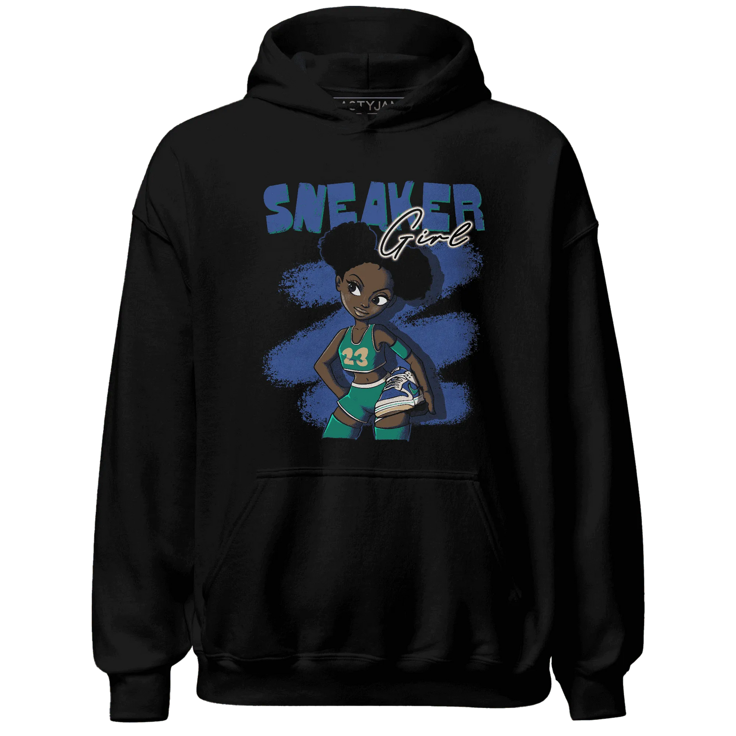 Dunk-Hyper-Royal-Malachite-NastyJamz-Hoodie-Match-Black-Sneaker-Girl