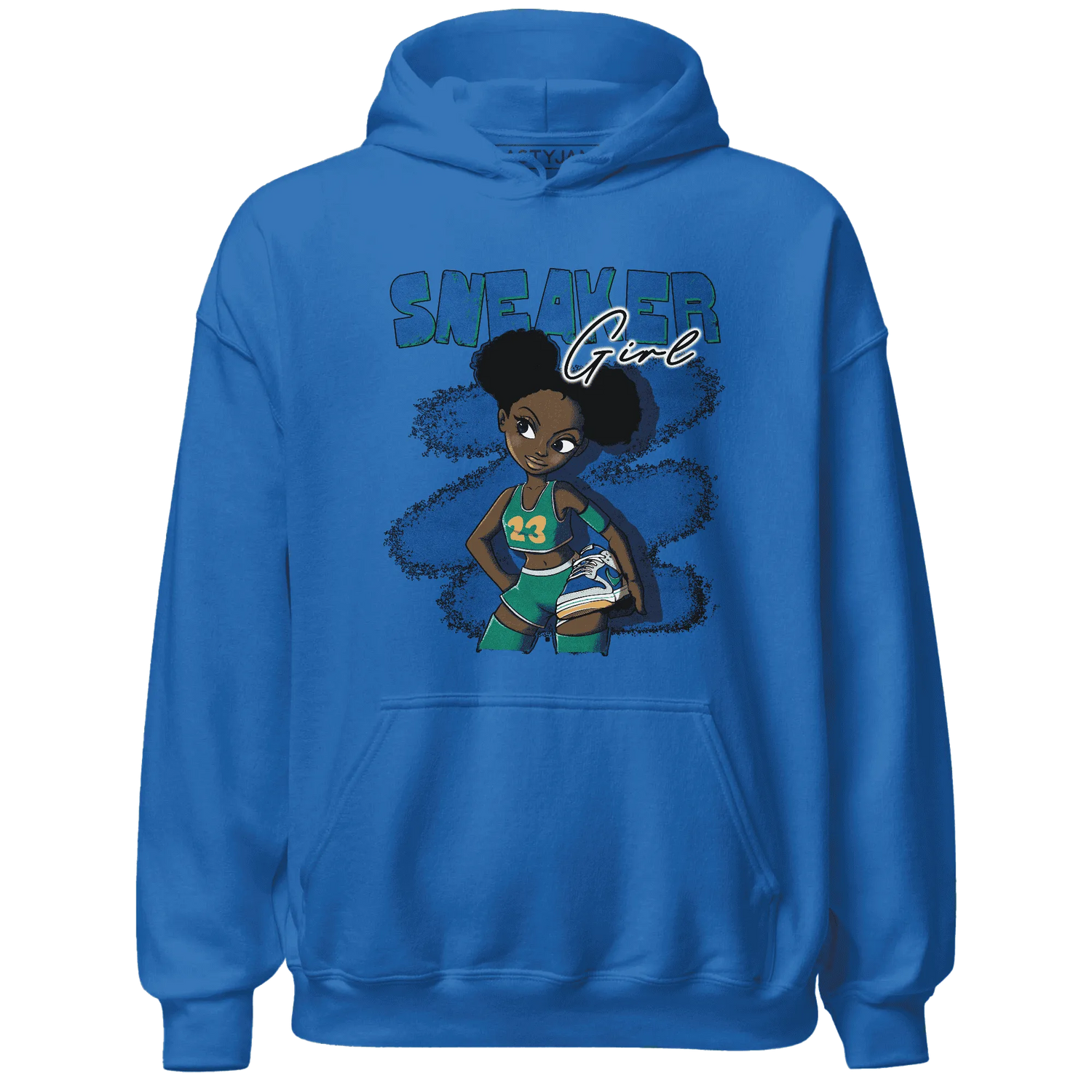 Dunk-Hyper-Royal-Malachite-NastyJamz-Hoodie-Match-Black-Sneaker-Girl