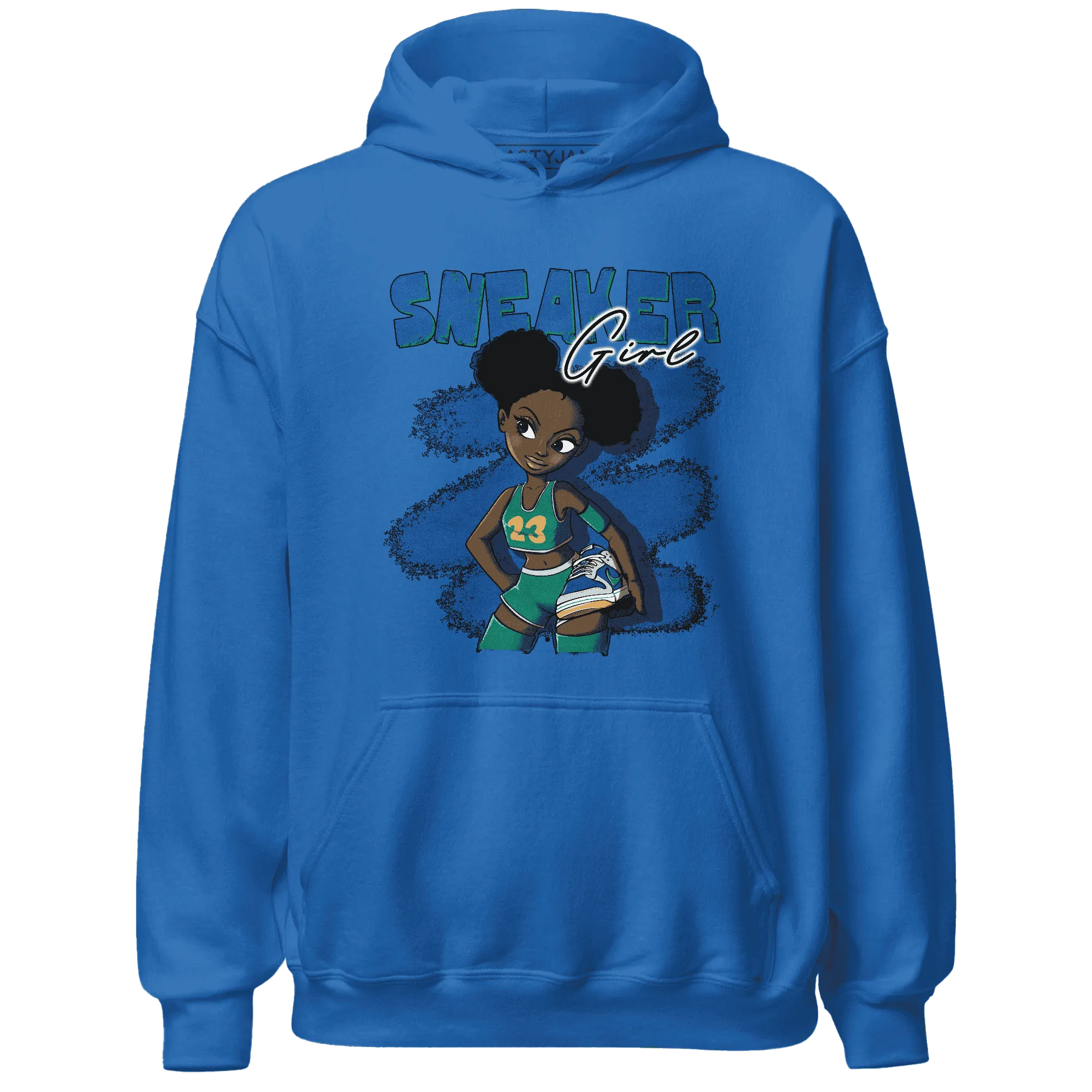 Dunk-Hyper-Royal-Malachite-NastyJamz-Hoodie-Match-Black-Sneaker-Girl