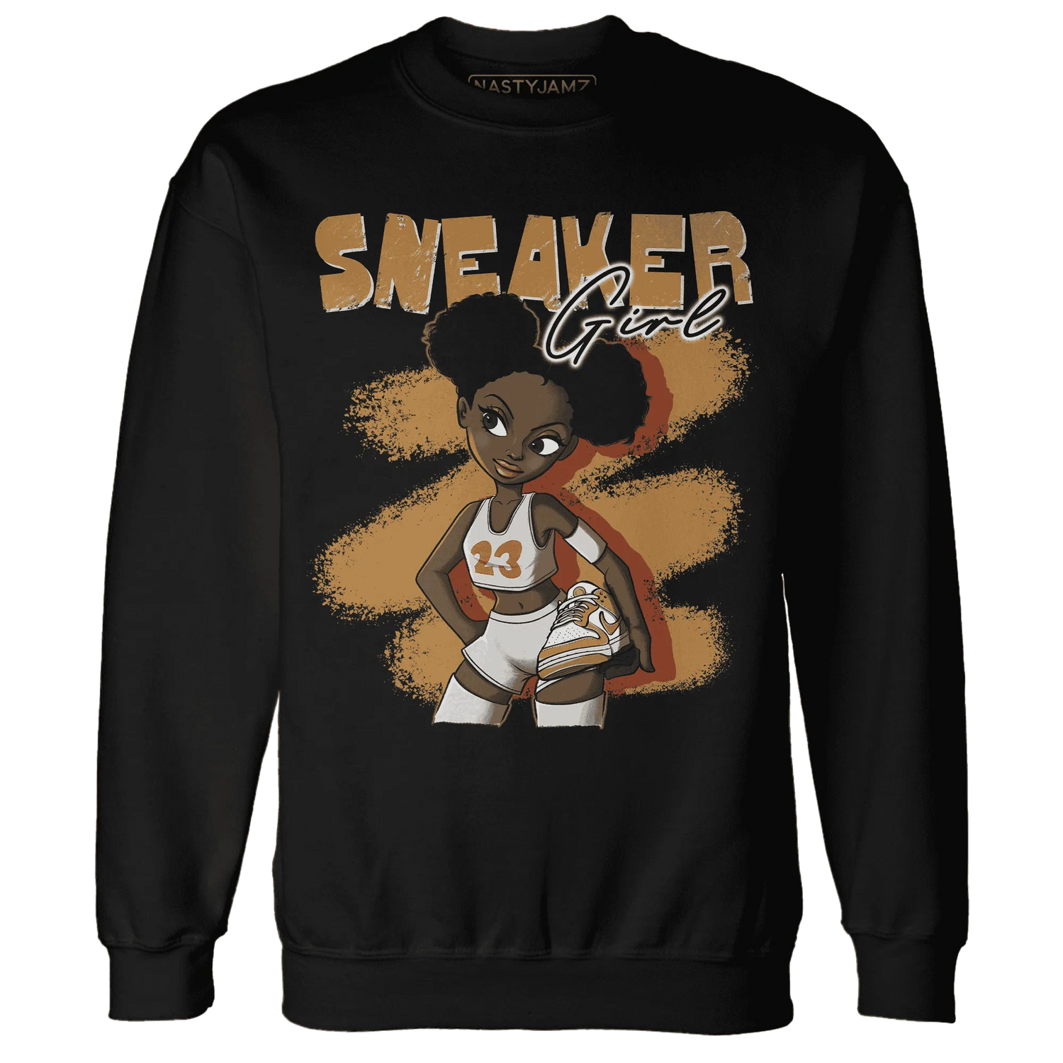 Dunk-Low-Retro-Wheat-Orange-NastyJamz-Sweatshirt-Match-Black-Sneaker-Girl
