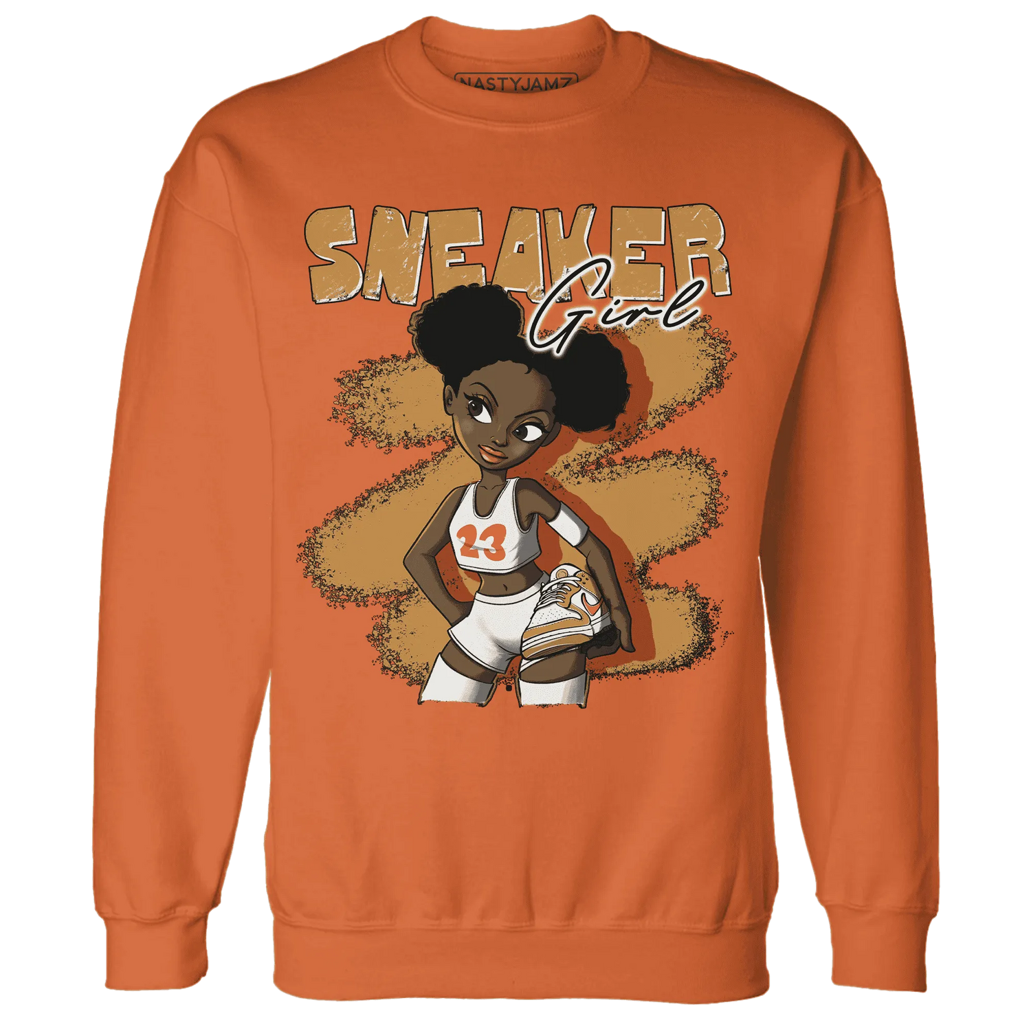 Dunk-Low-Retro-Wheat-Orange-NastyJamz-Sweatshirt-Match-Black-Sneaker-Girl