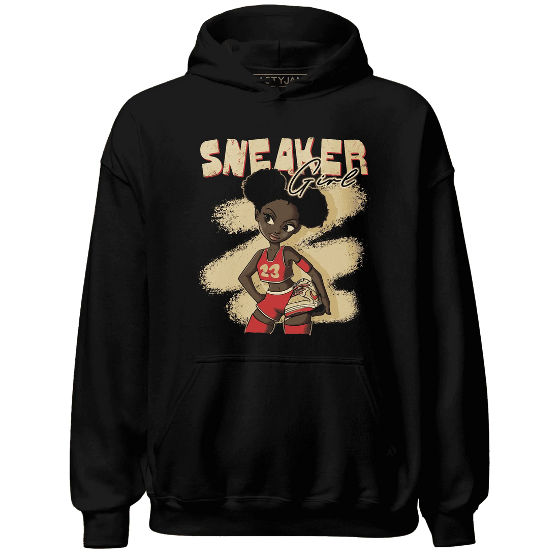 Dunk-Strawberry-Waffle-NastyJamz-Hoodie-Match-Black-Sneaker-Girl