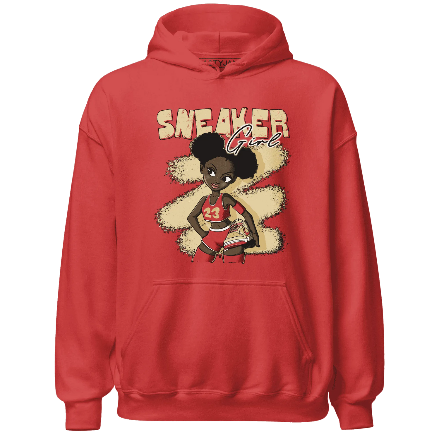 Dunk-Strawberry-Waffle-NastyJamz-Hoodie-Match-Black-Sneaker-Girl