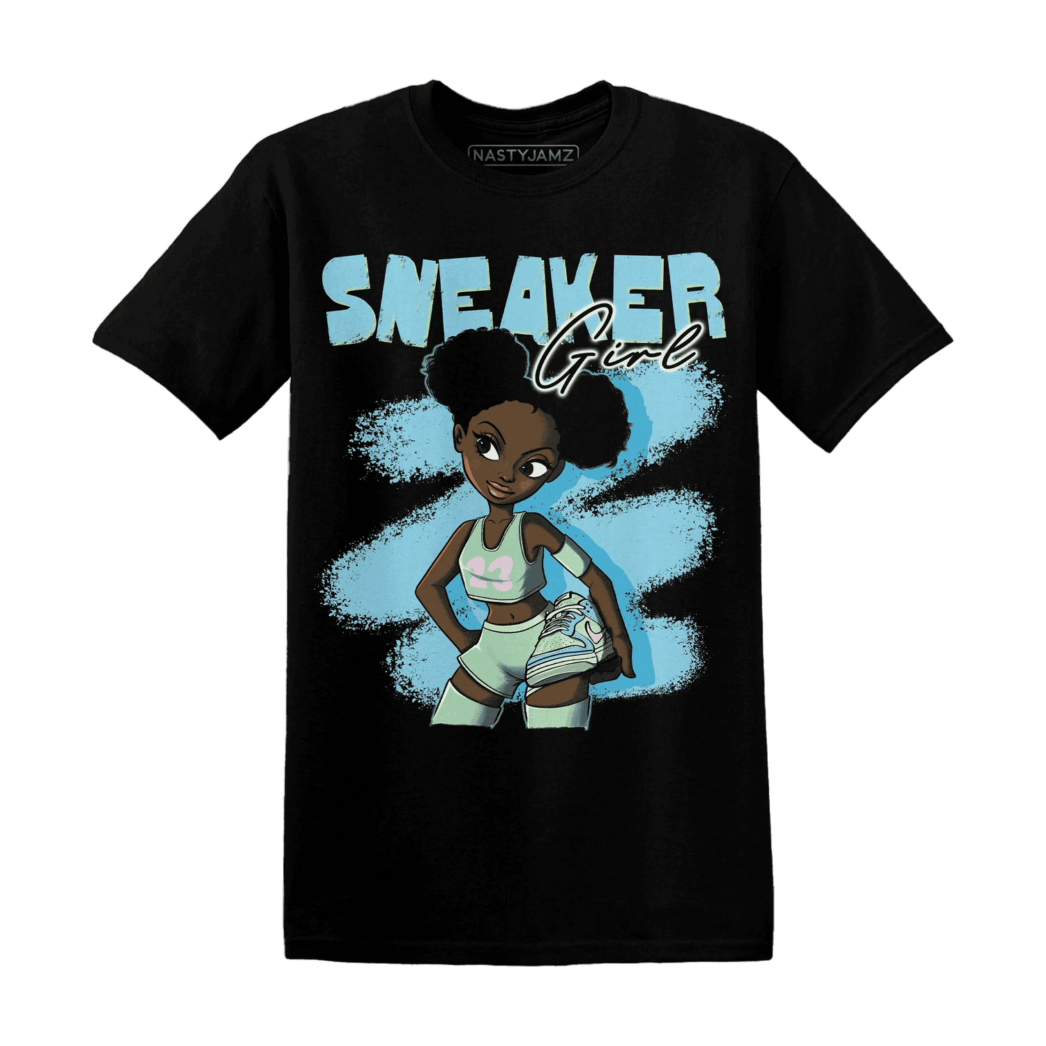 Dunk-Verdy-Visty-NastyJamz-T-Shirt-Match-Black-Sneaker-Girl