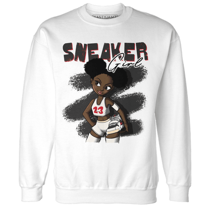 Jumman Jack University Red Sweatshirt Match Black Sneaker Girl - NastyJamz