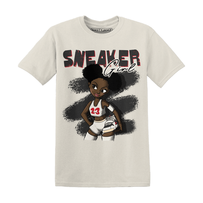 Jumman Jack University Red T Shirt Match Black Sneaker Girl - NastyJamz