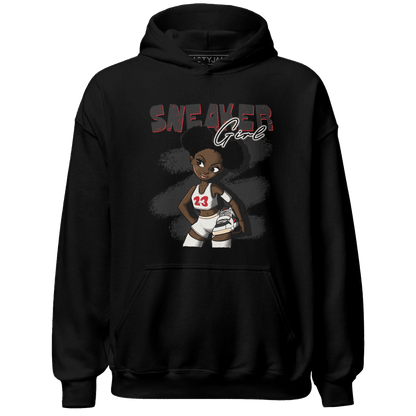 Jumman Jack University Red Hoodie Match Black Sneaker Girl - NastyJamz
