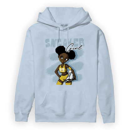 Blue Grey 13s Hoodie Match Black Sneaker Girl - NastyJamz