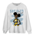Blue Grey 13s Sweatshirt Match Black Sneaker Girl - NastyJamz