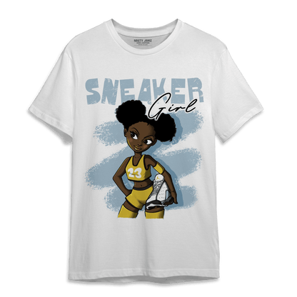 Blue Grey 13s T Shirt Match Black Sneaker Girl - NastyJamz