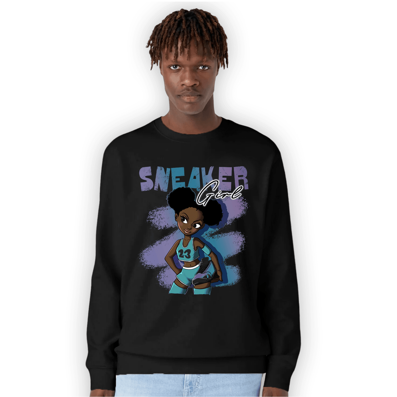 Low Love Letter 14s Sweatshirt Match Black Sneaker Girl - NastyJamz