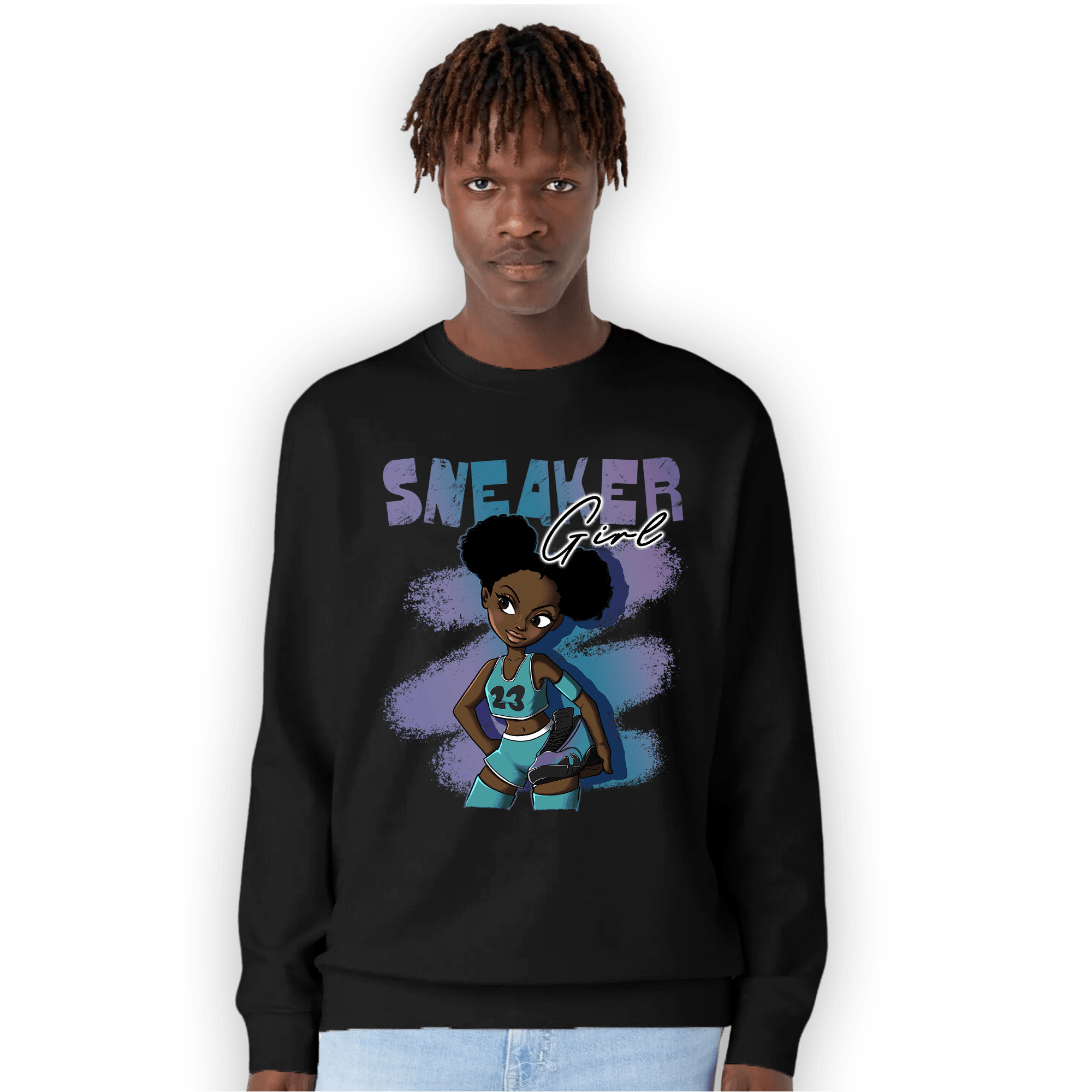 Low Love Letter 14s Sweatshirt Match Black Sneaker Girl - NastyJamz