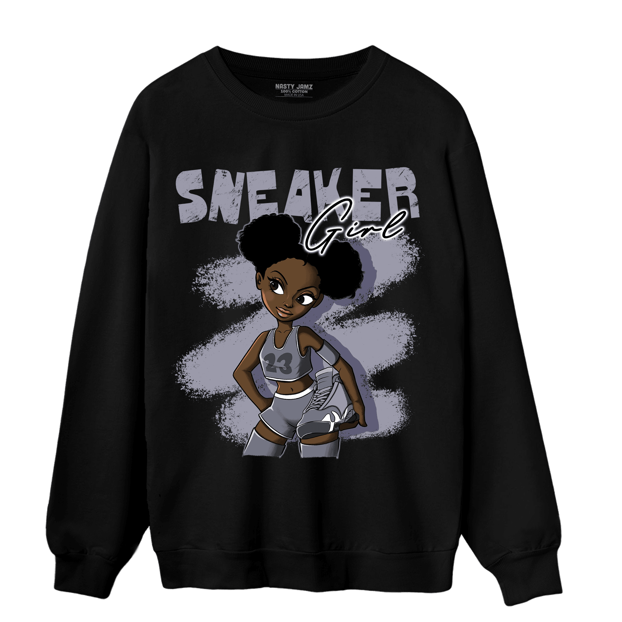 Stealth 14s Sweatshirt Match Black Sneaker Girl - NastyJamz