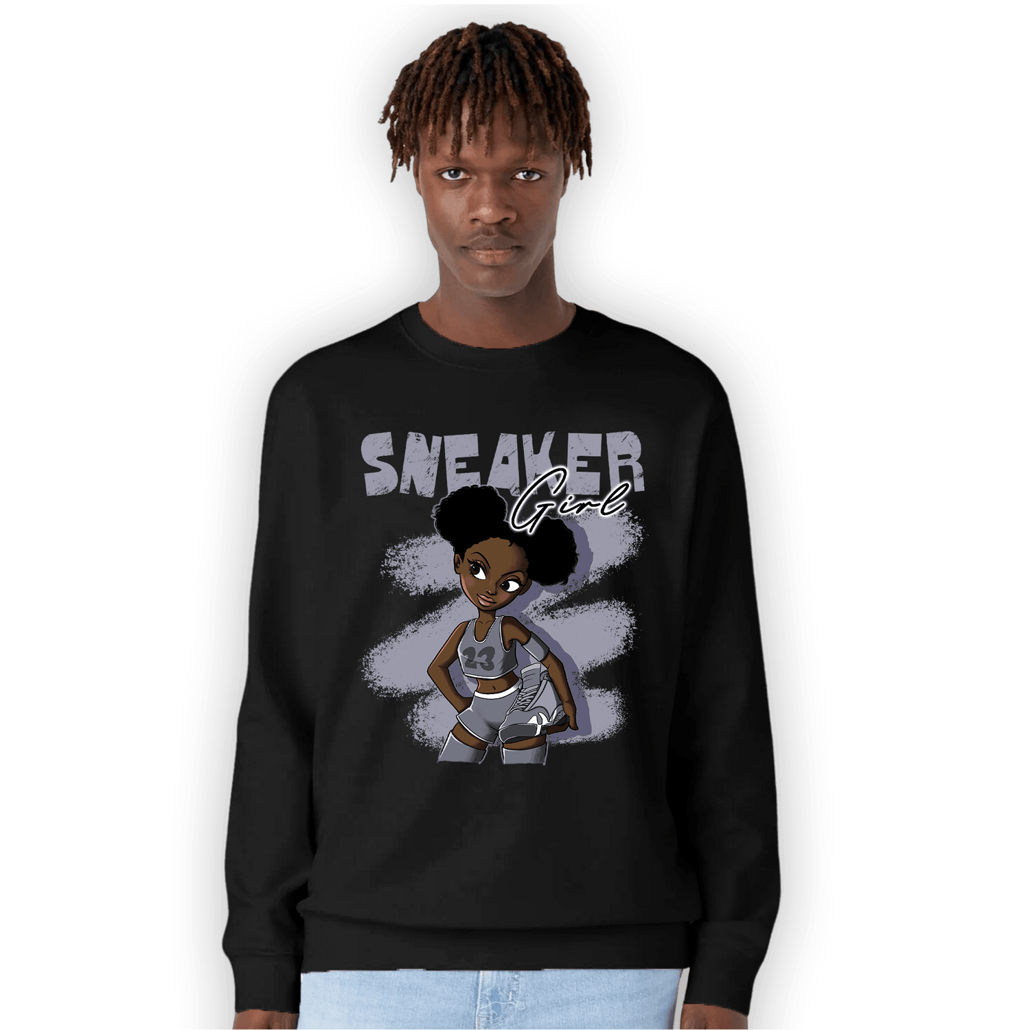 Stealth 14s Sweatshirt Match Black Sneaker Girl - NastyJamz