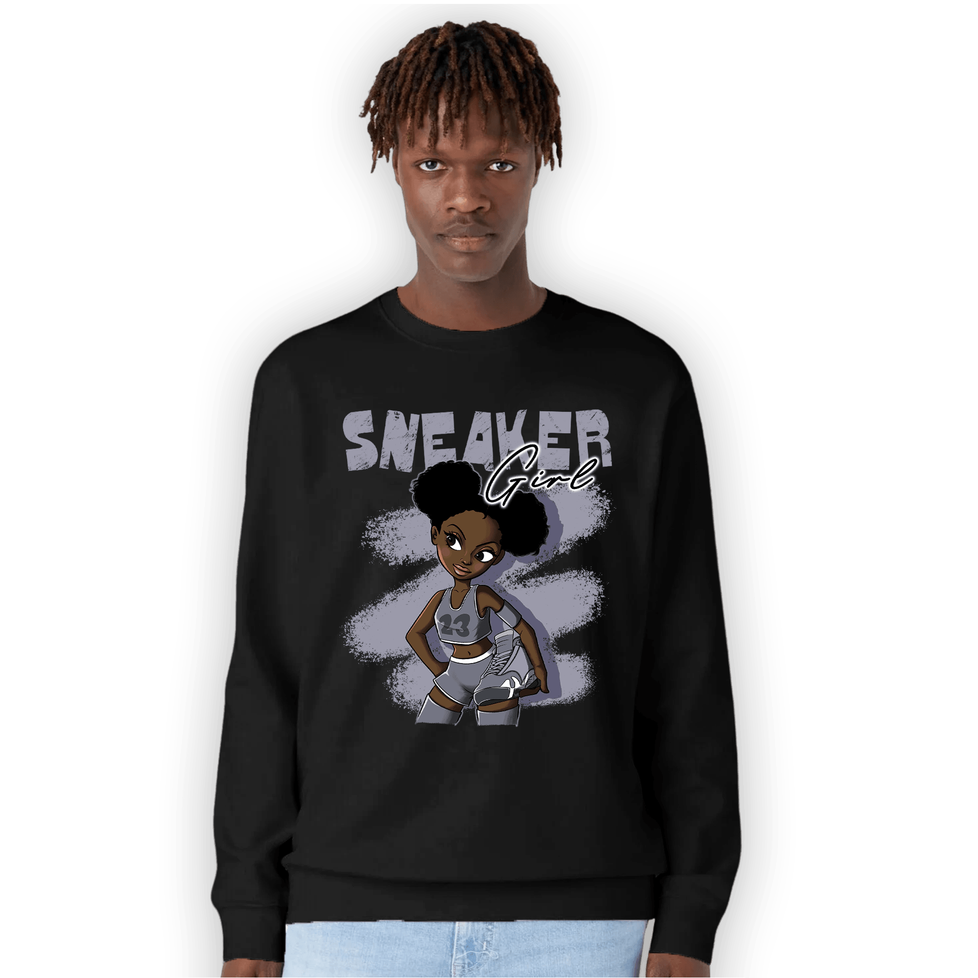 Stealth 14s Sweatshirt Match Black Sneaker Girl - NastyJamz