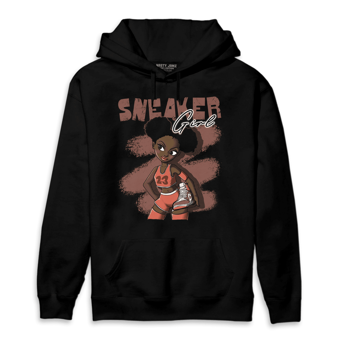 High OG Dusted Clay 1s Hoodie Match Black Sneaker Girl - NastyJamz