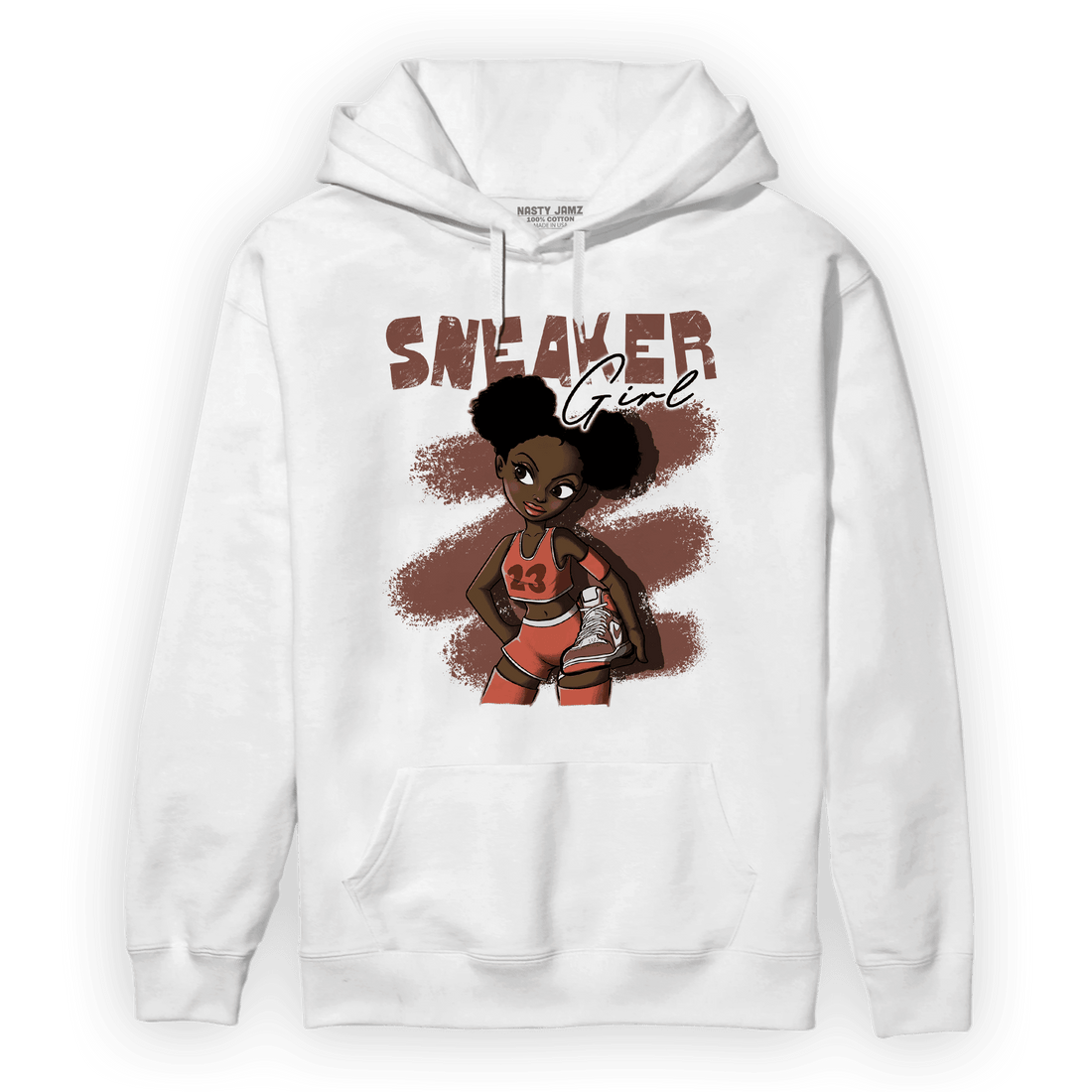 High OG Dusted Clay 1s Hoodie Match Black Sneaker Girl - NastyJamz