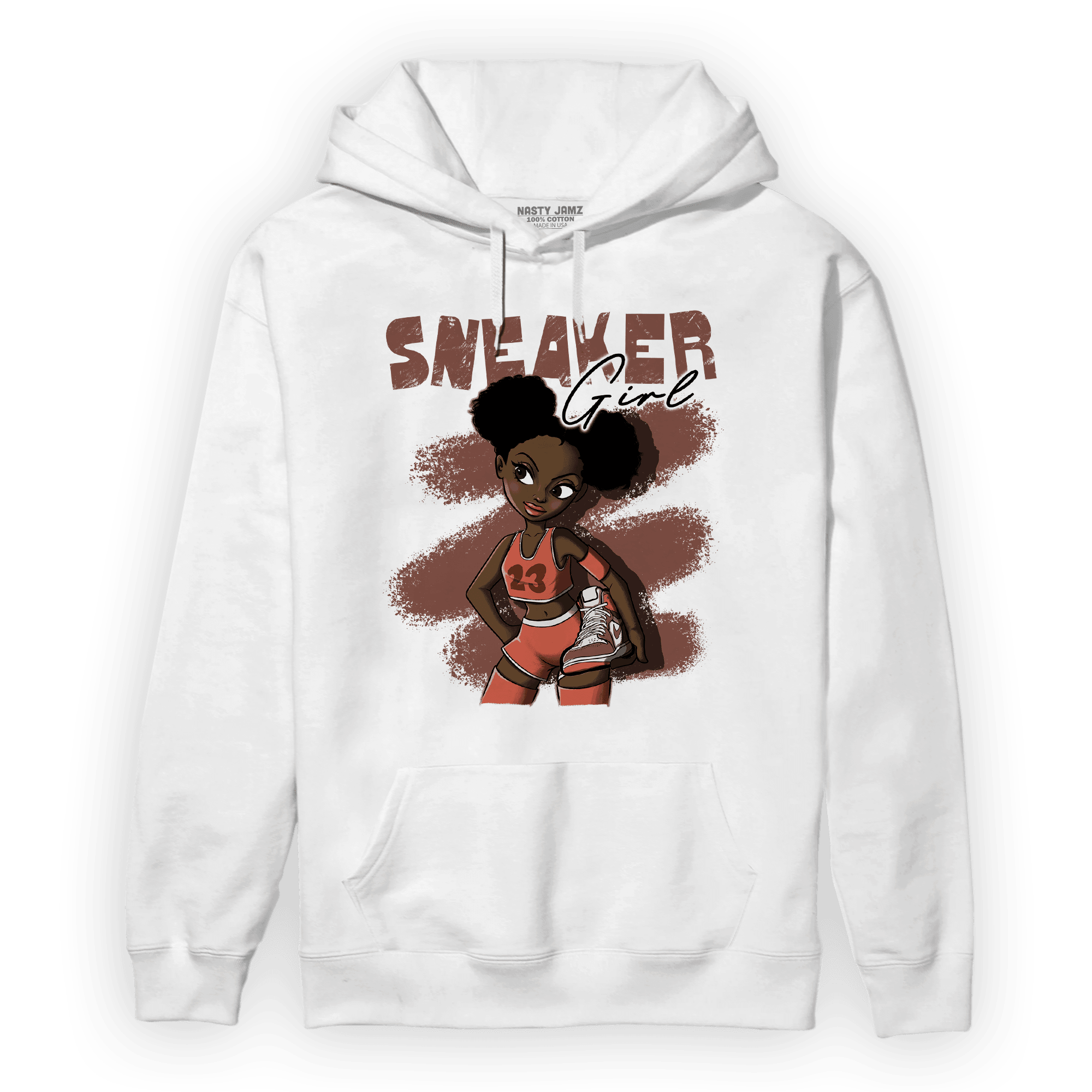 High OG Dusted Clay 1s Hoodie Match Black Sneaker Girl - NastyJamz