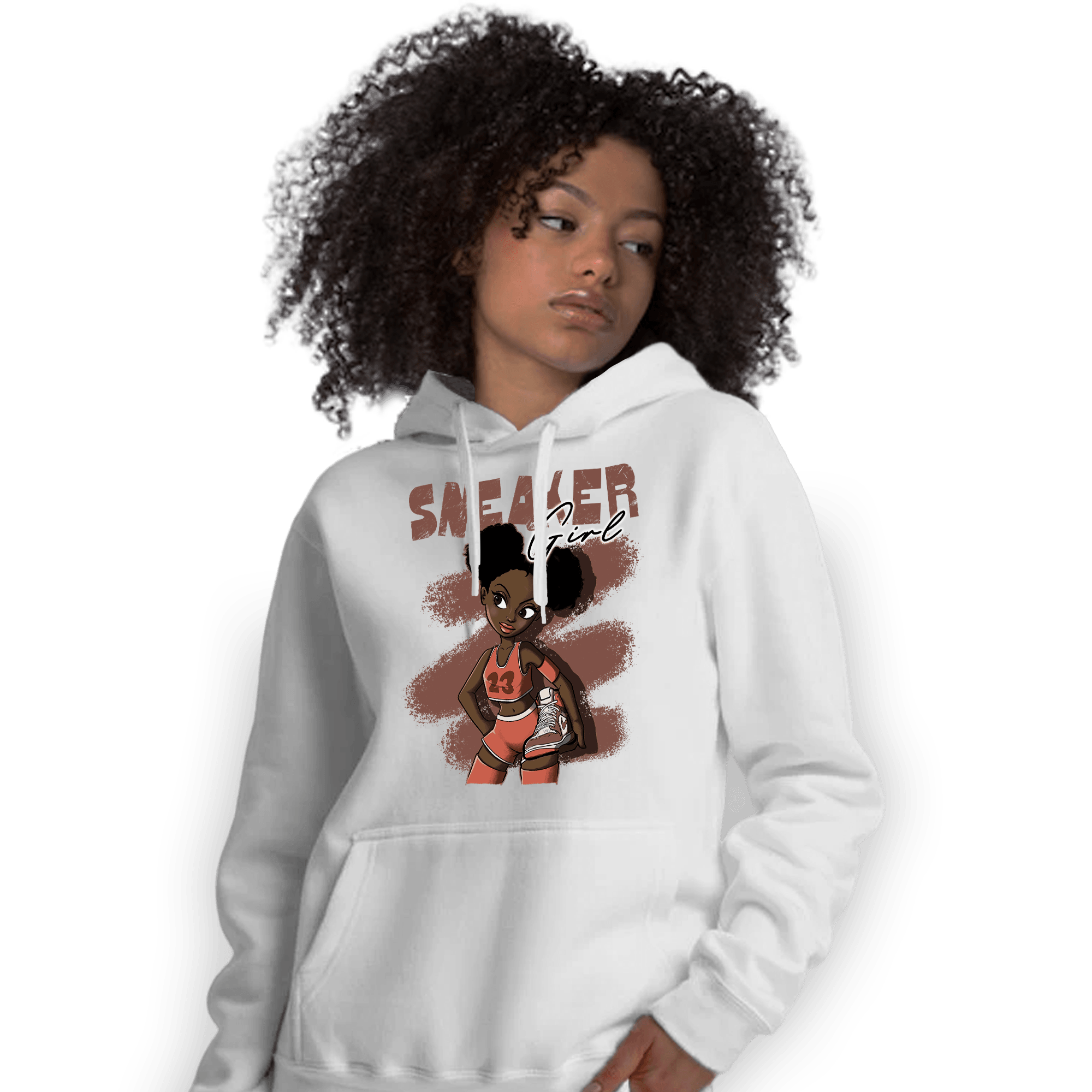 High OG Dusted Clay 1s Hoodie Match Black Sneaker Girl - NastyJamz