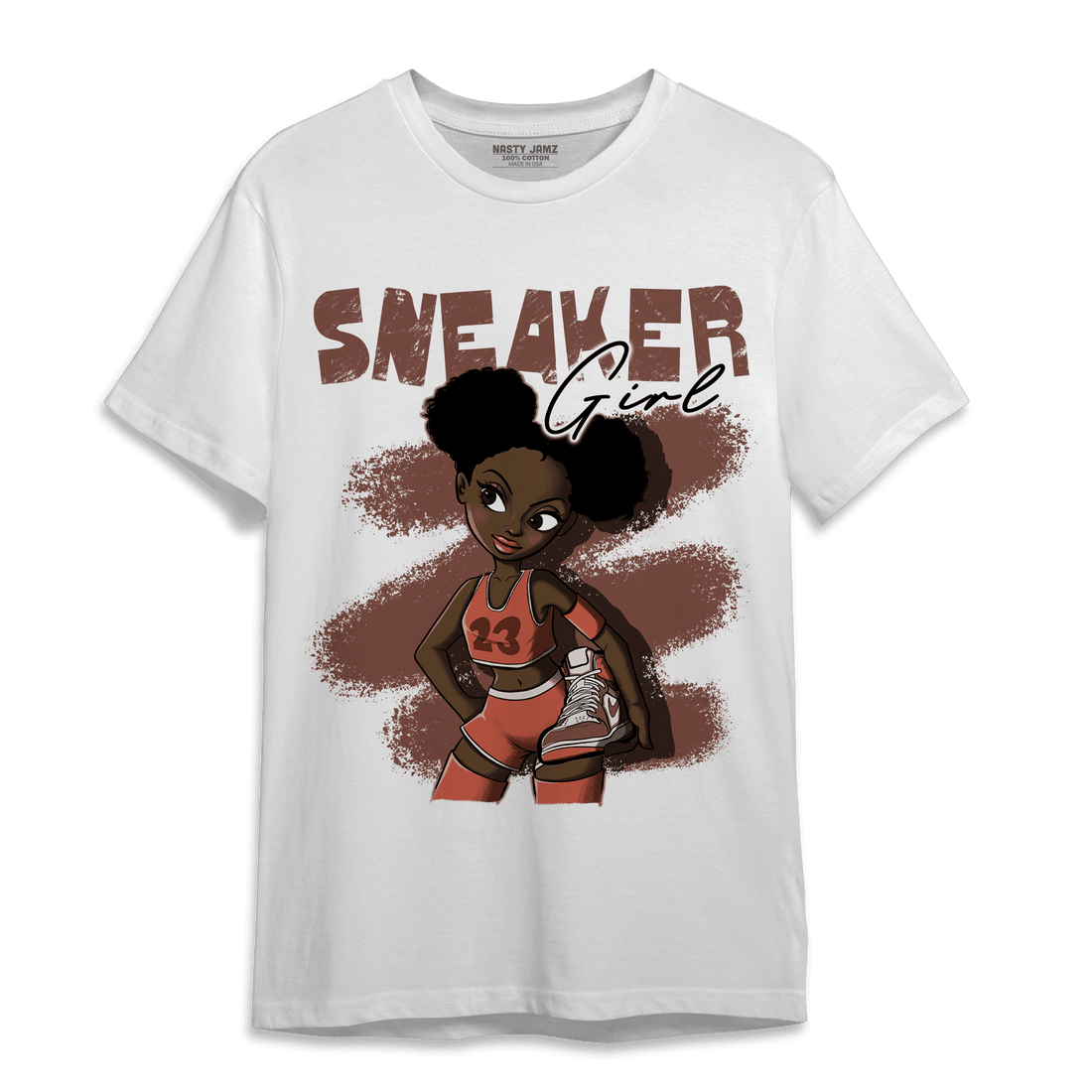 High OG Dusted Clay 1s T Shirt Match Black Sneaker Girl - NastyJamz