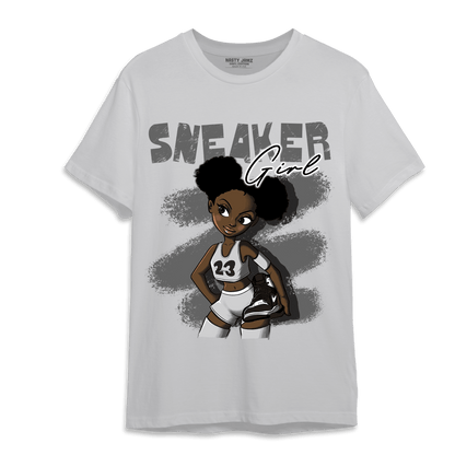 Retro High OG Black White 1s T Shirt Match Black Sneaker Girl - NastyJamz