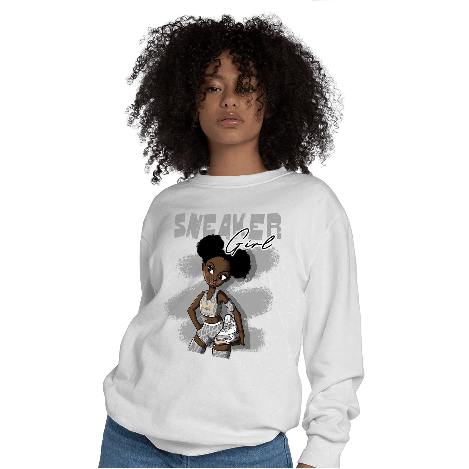 Craft Ivory 3s Sweatshirt Match Black Sneaker Girl - NastyJamz