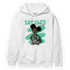 Green Glow 3s Hoodie Match Black Sneaker Girl - NastyJamz