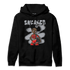 Bred Reimagined 4s Hoodie Match Black Sneaker Girl - NastyJamz