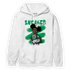Lucky Green 5s Hoodie Match Black Sneaker Girl - NastyJamz
