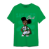 Lucky Green 5s T Shirt Match Black Sneaker Girl - NastyJamz