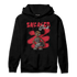 Spizike Low Bred Hoodie Match Black Sneaker Girl - NastyJamz