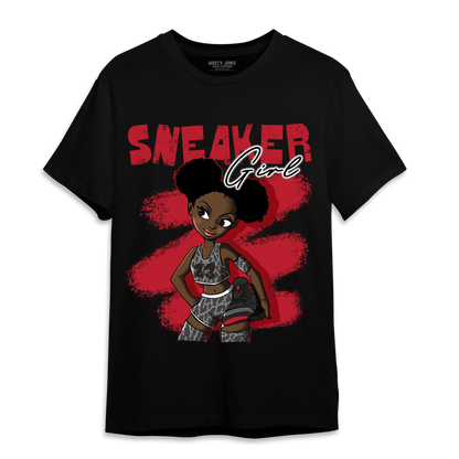 Spizike Low Bred T Shirt Match Black Sneaker Girl - NastyJamz