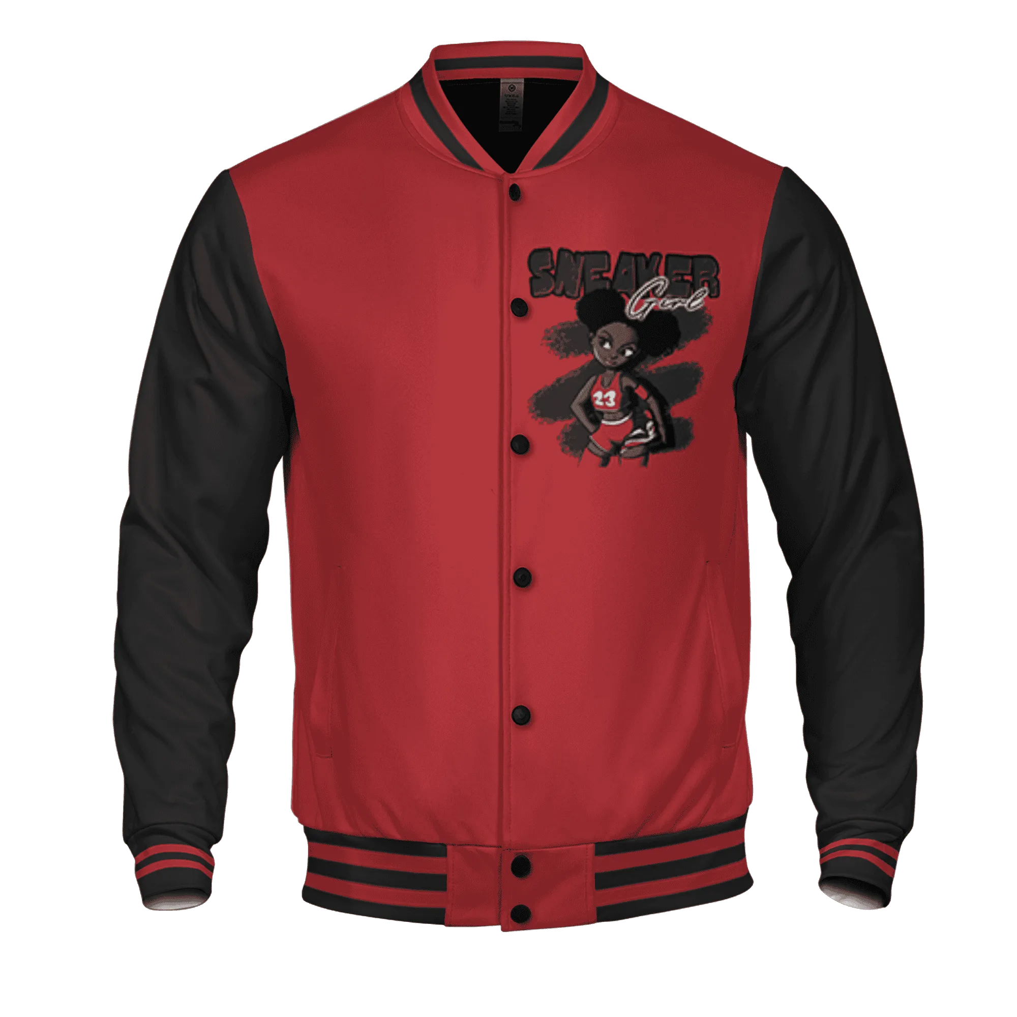 Black-Toe-Reimagined-Red-White-1s-NastyJamz-Varsity-Match-Black-Sneaker-Girl