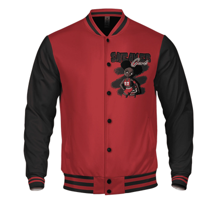 Black-Toe-Reimagined-Red-White-1s-NastyJamz-Varsity-Match-Black-Sneaker-Girl