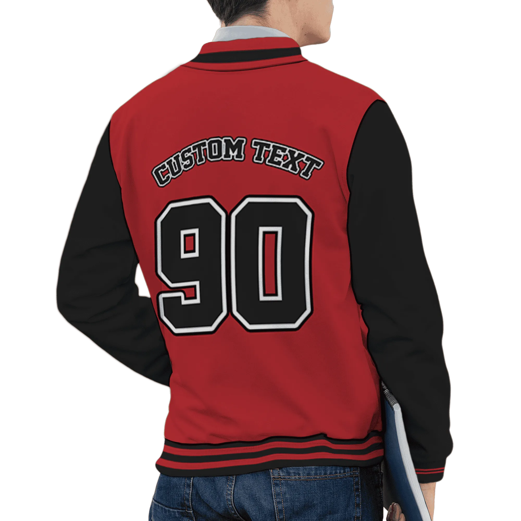 Black-Toe-Reimagined-Red-White-1s-NastyJamz-Varsity-Match-Black-Sneaker-Girl