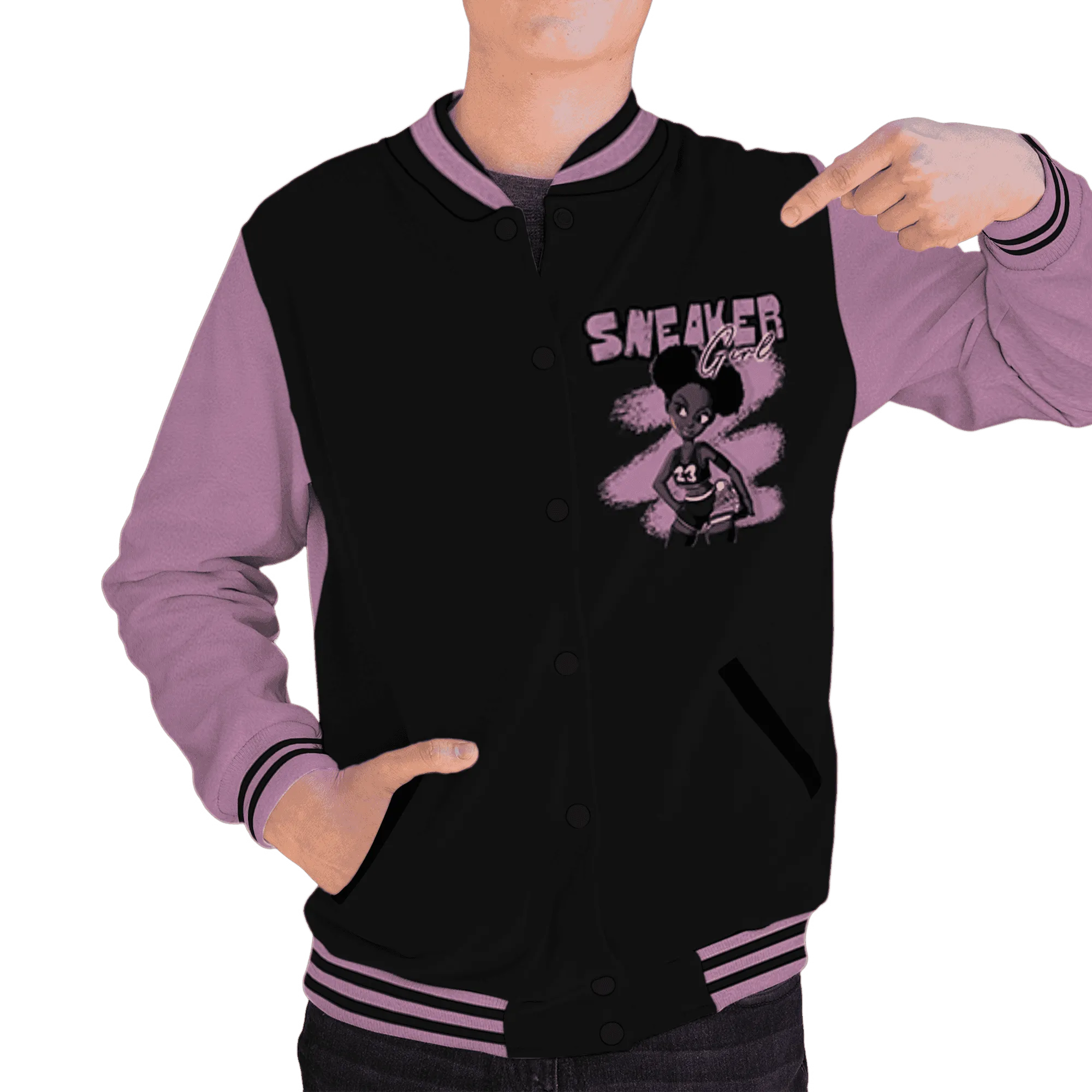 Orchid-Neutral-Grey-Black-White-4s-NastyJamz-Varsity-Match-Black-Sneaker-Girl
