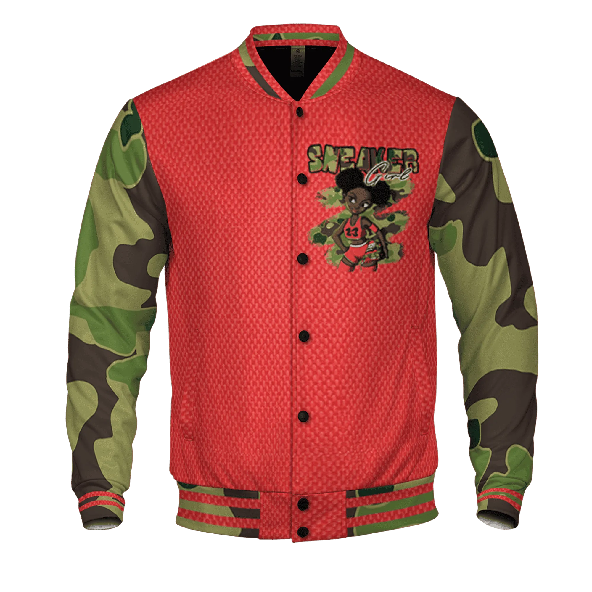 AM-90-Dark-Sage-Solar-Red-NastyJamz-Varsity-Match-Black-Sneaker-Girl