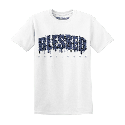 Low-Diffused-Blue-11s-T-Shirt-Match-Blessed-Text