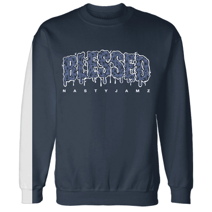 Low-Diffused-Blue-11s-Sweatshirt-Match-Blessed-Text