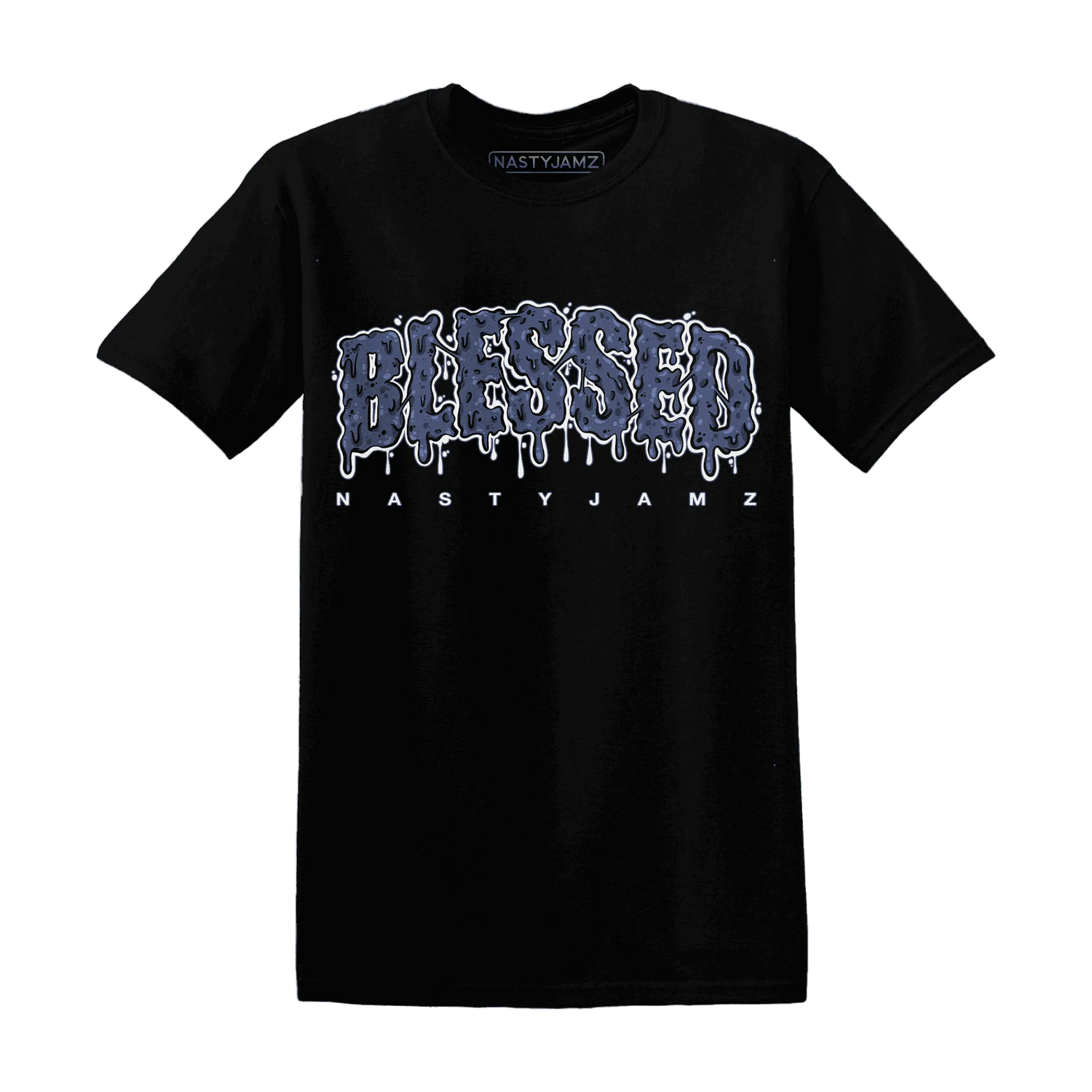 Low-Diffused-Blue-11s-T-Shirt-Match-Blessed-Text