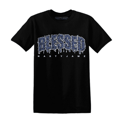 Low-Diffused-Blue-11s-T-Shirt-Match-Blessed-Text