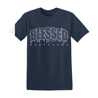 Low-Diffused-Blue-11s-T-Shirt-Match-Blessed-Text