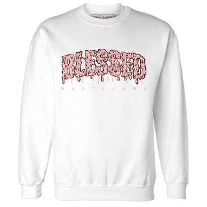 AJ 11 Low Legend Pink Sweatshirt Match Blessed Text - NastyJamz