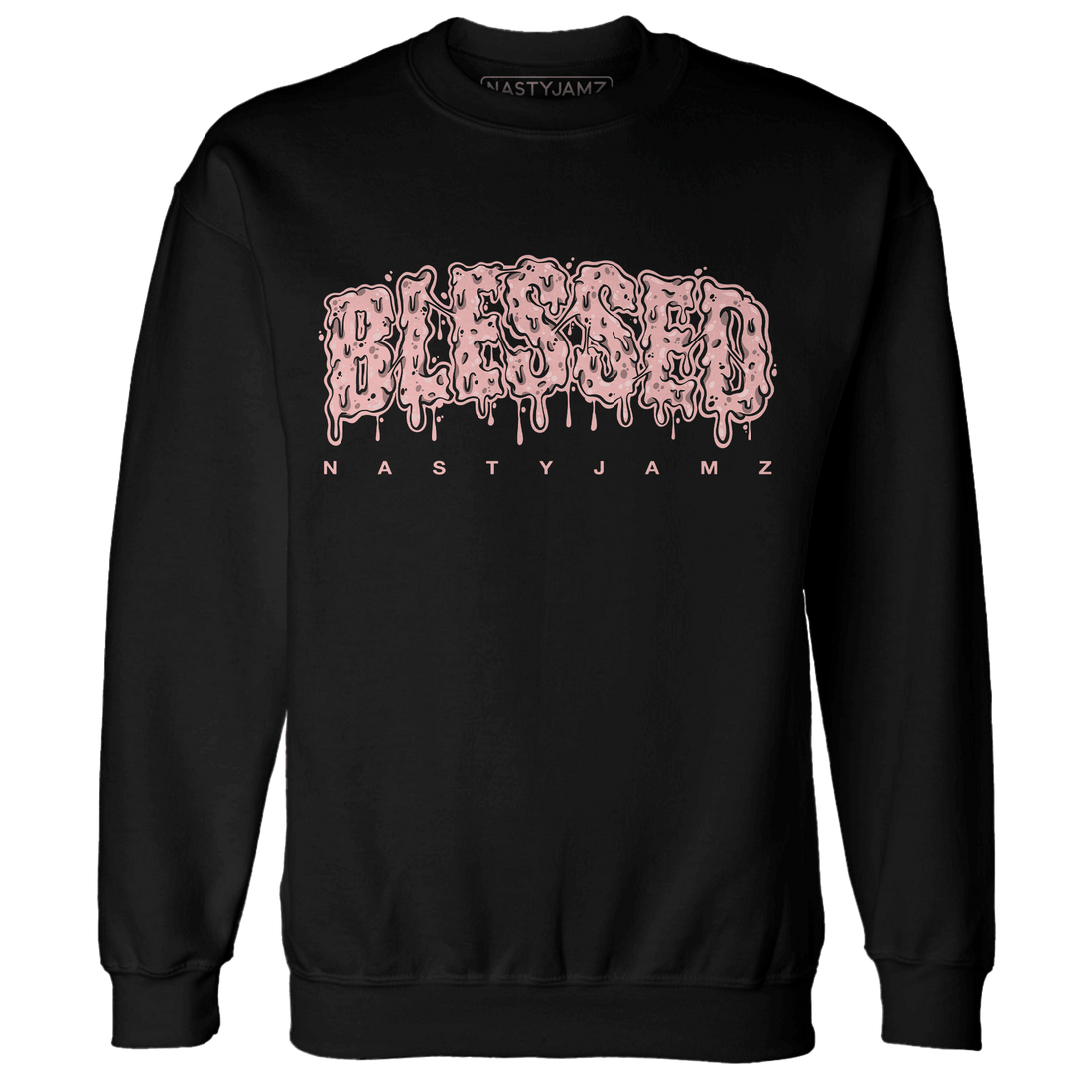 AJ 11 Low Legend Pink Sweatshirt Match Blessed Text - NastyJamz