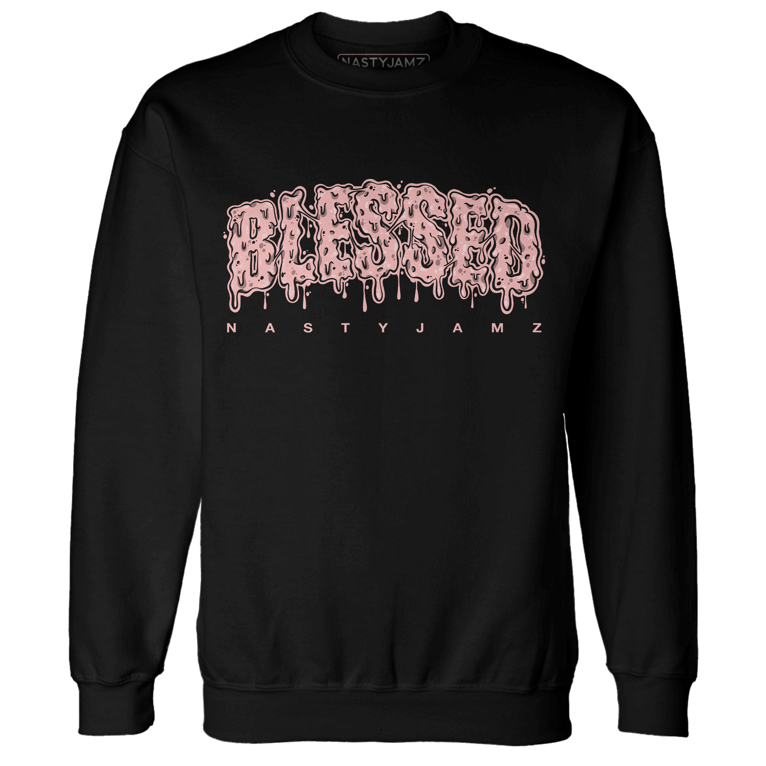 AJ 11 Low Legend Pink Sweatshirt Match Blessed Text - NastyJamz
