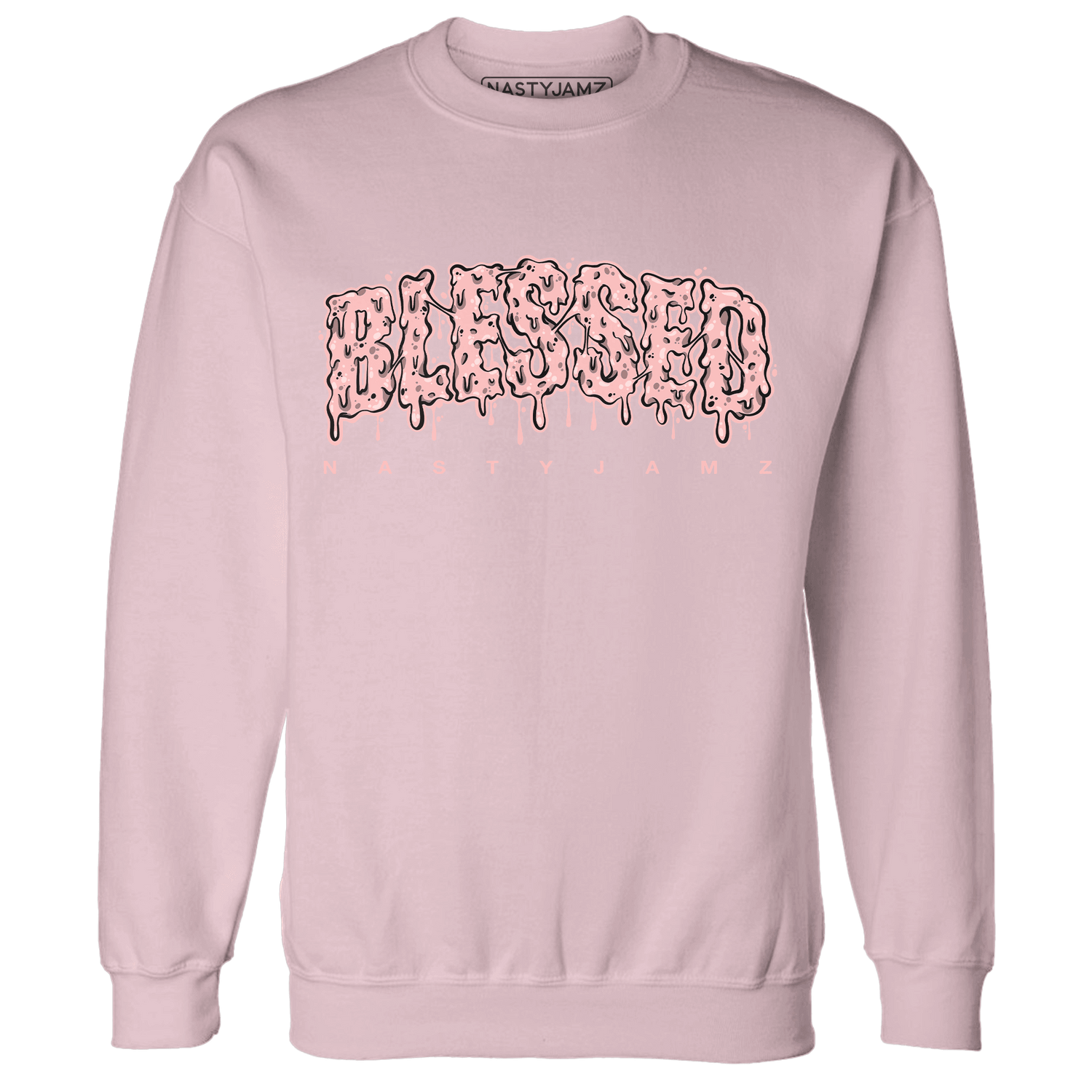 AJ 11 Low Legend Pink Sweatshirt Match Blessed Text - NastyJamz